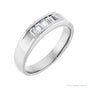 Sapphire Row Natural Diamond Five-Stone Channel-Set Band - 14K White Gold