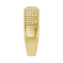 Sapphire Row Lab-Grown Diamond Pavé Groove Band - 14K Yellow Gold (view 4)