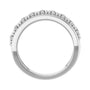 Sapphire Row Lab-Grown Diamond Pavé Groove Band - 14K White Gold (view 2)