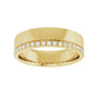 Sapphire Row Lab-Grown Diamond Pavé Detail Cigar Band - 14K Yellow Gold, 1/3 ctw (view 3)