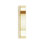 Sapphire Row Lab-Grown Diamond Pavé Detail Cigar Band - 14K Yellow Gold, 3/8 ctw (view 4)