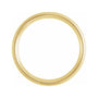 Sapphire Row Natural Diamond Milgrain Detail Solitaire Comfort Band - 14K Yellow Gold (view 2)