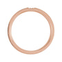 Sapphire Row Natural Diamond Detail Cigar Band - 14K Rose Gold (view 2)