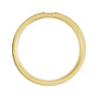 Sapphire Row Natural Diamond Detail Cigar Band - 14K Yellow Gold (view 2)