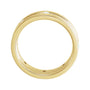 Sapphire Row Natural Diamond Grooved Detail Band - 14K Yellow Gold, 5 mm (view 2)
