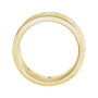Sapphire Row Natural Diamond Grooved Detail Band - 14K Yellow Gold, 6 mm (view 2)