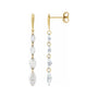 Sapphire Row Lab-Grown Diamond Graduated Marquise Drop Earrings - 14K Yellow Gold