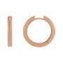 Sapphire Row Gold Hinged Hoop Earrings - 14K Rose Gold, 20 mm