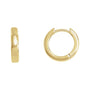 Sapphire Row Gold Hinged Hoop Earrings - 10K Yellow Gold, 14 mm
