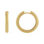 Sapphire Row Gold Hinged Hoop Earrings - 10K Yellow Gold, 20 mm