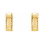 Sapphire Row Gold Granulated Bead Hoop Earrings - 14K Yellow Gold (view 2)