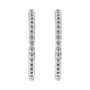 Sapphire Row Gold Starburst Hoop Earrings - 14K White Gold, 16 mm (view 2)
