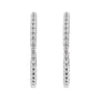 Sapphire Row Gold Starburst Hoop Earrings - Platinum, 19 mm (view 2)