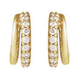 Sapphire Row Lab-Grown Diamond Double Hoop Earrings - 14K Yellow Gold (view 3)