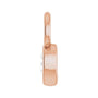 Sapphire Row Natural Diamond Pear Bezel Hoop Charm - 14K Rose Gold, 4 × 2.5 mm · 1/10 ct (view 3)