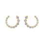 Sapphire Row Lab-Grown Diamond Graduated Front-Back Hoop Earrings - 14K Yellow Gold, 12 × 12 mm · 1/2 ctw (view 2)