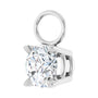 Sapphire Row Natural Diamond Solitaire Hoop Charm - Platinum (view 2)