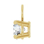 Sapphire Row Natural Diamond Solitaire Hoop Charm - 14K Yellow Gold (view 3)