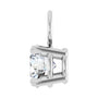 Sapphire Row Lab-Grown Diamond Solitaire Hoop Charm - 14K White Gold (view 3)
