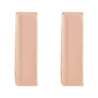 Sapphire Row Gold Square Huggie Hoop Earrings - 14K Rose Gold (view 2)