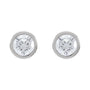 Sapphire Row Natural Diamond Bezel Martini Stud Earrings - Platinum, 5.6 mm · 1 1/4 ctw (view 2)