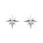 Sapphire Row Natural Diamond Eight-Point Star Stud Earrings - 14K White Gold (view 2)