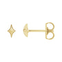 Sapphire Row Gold North Star Stud Earrings - 14K Yellow Gold