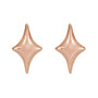 Sapphire Row Gold North Star Stud Earrings - 14K Rose Gold (view 2)