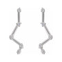 Sapphire Row Natural Diamond Constellation Ear Climbers - Platinum (view 2)