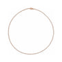 Sapphire Row Lab-Grown Diamond Classic Tennis Necklace - 14K Rose Gold, 16"