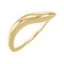 Sapphire Row Gold Freeform Stackable Ring - 14K Yellow Gold