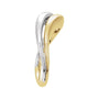 Sapphire Row Gold Two-Tone Asymmetric Ring - 14K White & Yellow Gold (view 3)