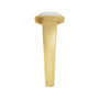 Sapphire Row Lab-Grown Gemstone Cabochon Bezel Cigar Ring - White Opal, 14K Yellow Gold (view 3)