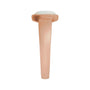 Sapphire Row Lab-Grown Gemstone Cabochon Bezel Cigar Ring - White Opal, 14K Rose Gold (view 3)