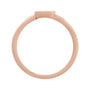 Sapphire Row Gold Enamel Evil Eye Stackable Ring - 14K Rose Gold (view 2)