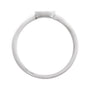 Sapphire Row Gold Enamel Evil Eye Stackable Ring - 14K White Gold (view 2)