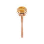 Sapphire Row Natural Gemstone Cabochon Trio Ring - Citrine, 14K Rose Gold (view 3)