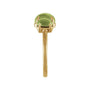 Sapphire Row Natural Gemstone Cabochon Trio Ring - Peridot, 14K Yellow Gold (view 3)