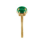 Sapphire Row Lab-Grown Emerald Cabochon Trio Ring - 14K Yellow Gold (view 3)