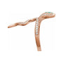 Sapphire Row Lab-Grown Emerald Snake Wrap Ring - 14K Rose Gold (view 3)