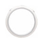 Sapphire Row Natural Diamond Black & White Enamel Ring - 14K White Gold, White (view 2)