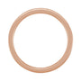 Sapphire Row Gold Enamel Stackable Ring - 14K Rose Gold, Red (view 2)