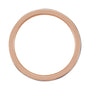 Sapphire Row Gold Enamel Stackable Ring - 14K Rose Gold, Blue (view 2)