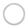 Sapphire Row Gold Enamel Stackable Ring - 14K White Gold, Red (view 2)