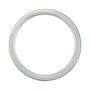 Sapphire Row Gold Enamel Stackable Ring - 14K White Gold, Green (view 2)