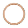 Sapphire Row Gold Enamel Stackable Ring - 14K Rose Gold, Green (view 2)