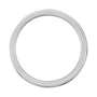 Sapphire Row Gold Enamel Stackable Ring - 14K White Gold, Blue (view 2)