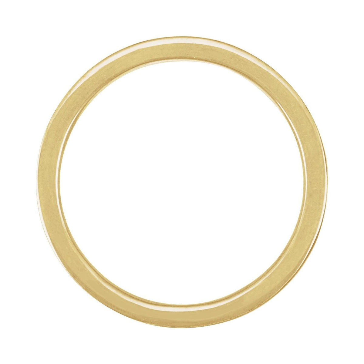 Sapphire Row Gold Enamel Stackable Ring - 14K Yellow Gold, Red (view 2)