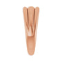 Sapphire Row Gold Triple Dome Ring - 14K Rose Gold (view 4)