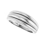 Sapphire Row Gold Triple Dome Ring - 14K White Gold (view 5)